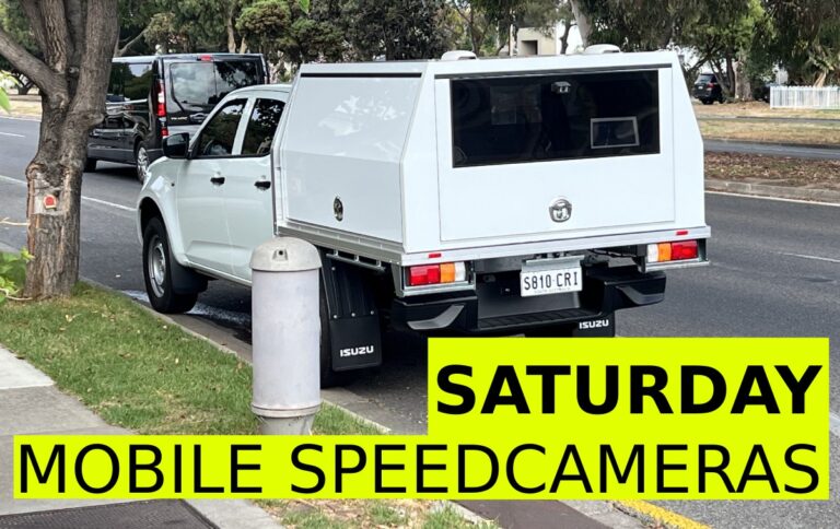 Saturday Speed Cameras – Southern Suburbs & Fleurieu Peninsula