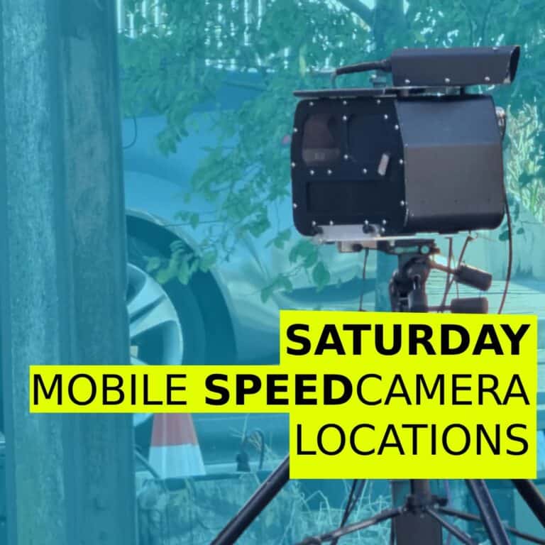 Saturday Speed Cameras – South, Inner North & Port Adelaide