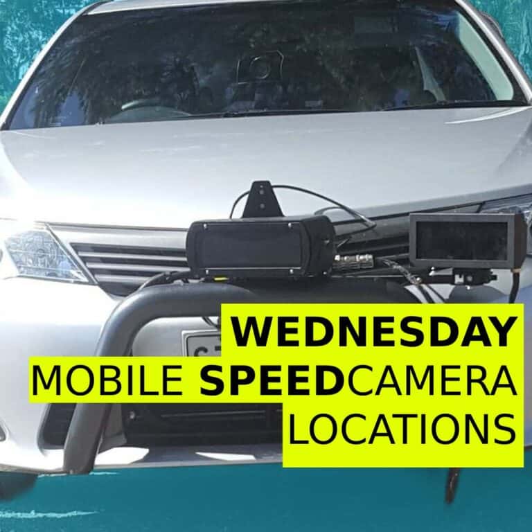 Wednesday Speed Cameras – Barossa, Gawler & South Coast